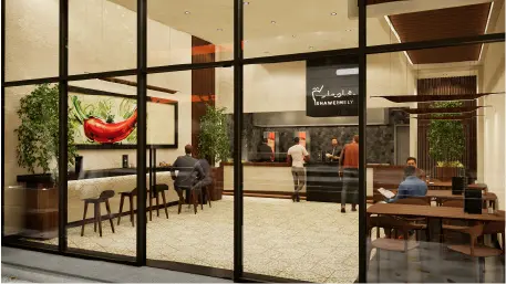 مطعم شاورملي — التصميم الداخلي