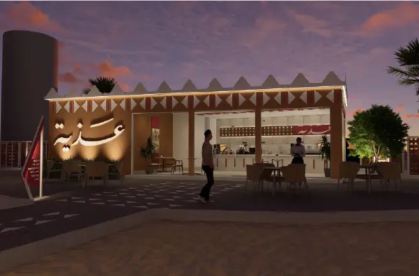 مشروع عذية — منظر خارجي أول